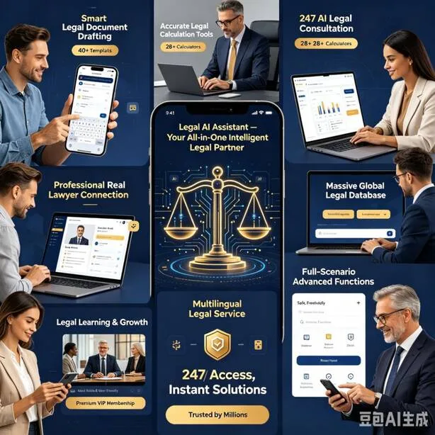 Legal AI Assistant web platform — document generation, multilingual translation and legal database