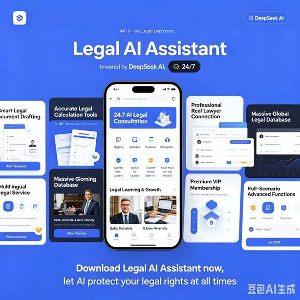 Legal AI Assistant web platform — document generation, multilingual translation and legal database