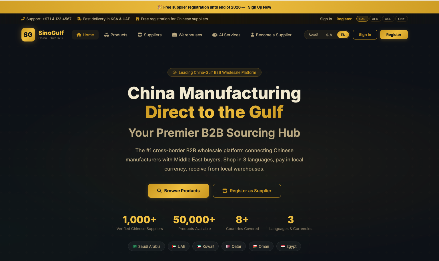Construction Plan of Cross-border B2B E-commerce Platform for Chinese Enterprises Entering the Middle East Market